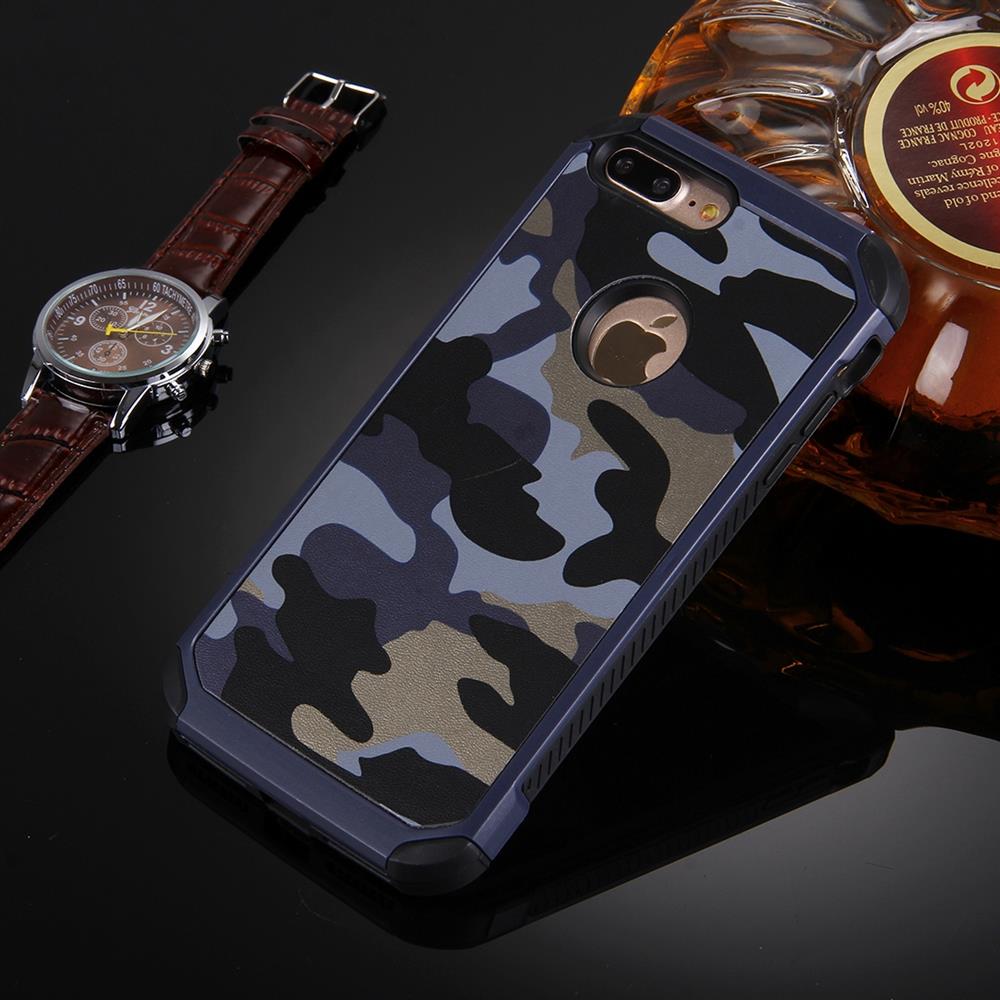 Outdoor Case für Apple iPhone 8 PLUS 7 PLUS TPU Hybrid Tarn Camouflage