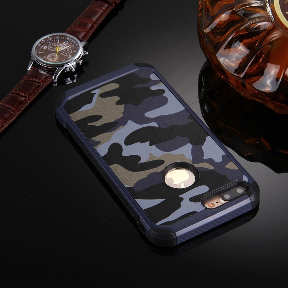 Outdoor Case für Apple iPhone 8 PLUS 7 PLUS TPU Hybrid Tarn Camouflage