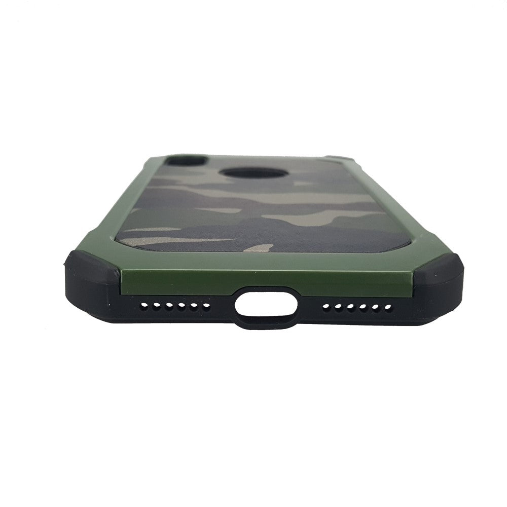 Outdoor Case für Apple iPhone XS X TPU Hybrid Tarn Camouflage