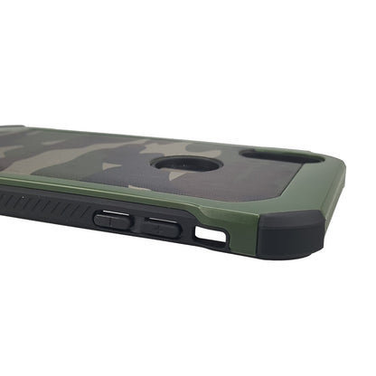 Outdoor Case für Apple iPhone XS X TPU Hybrid Tarn Camouflage