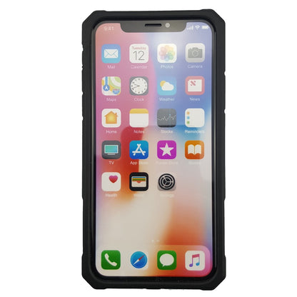 Outdoor Case für Apple iPhone XS X PC + TPU Nostalgie Tape Retro