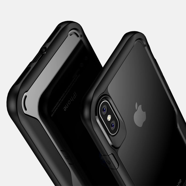IPAKY Survival TPU Case für Apple iPhone XS X Robust Transparent