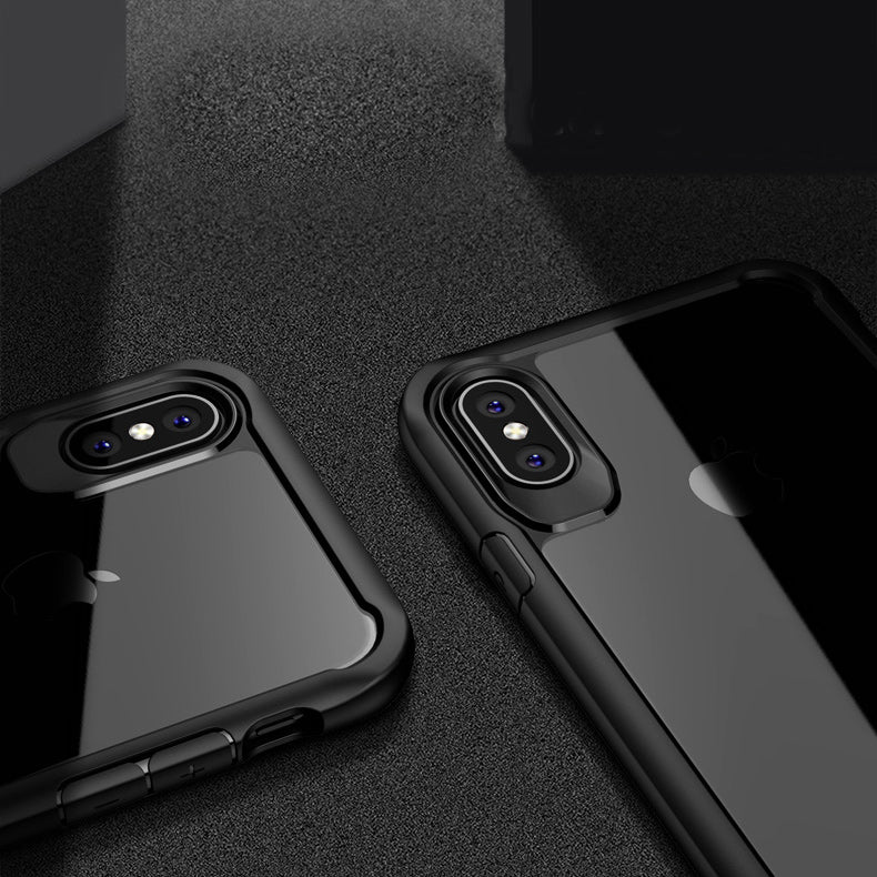 IPAKY Survival TPU Case für Apple iPhone XS X Robust Transparent