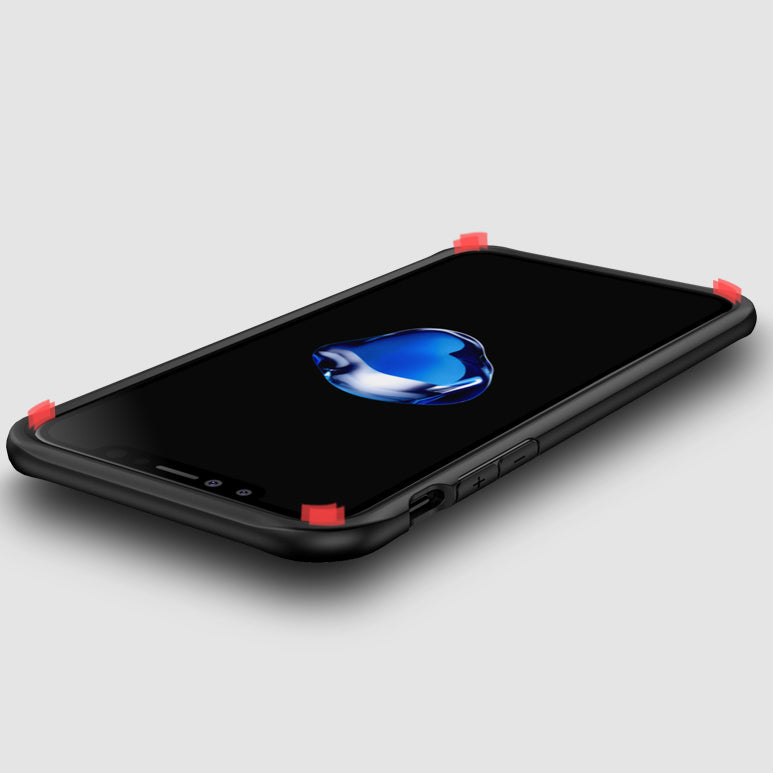 IPAKY Survival TPU Case für Apple iPhone XS X Robust Transparent