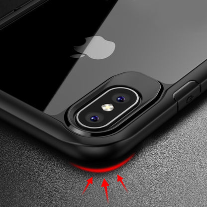 IPAKY Survival TPU Case für Apple iPhone XS X Robust Transparent