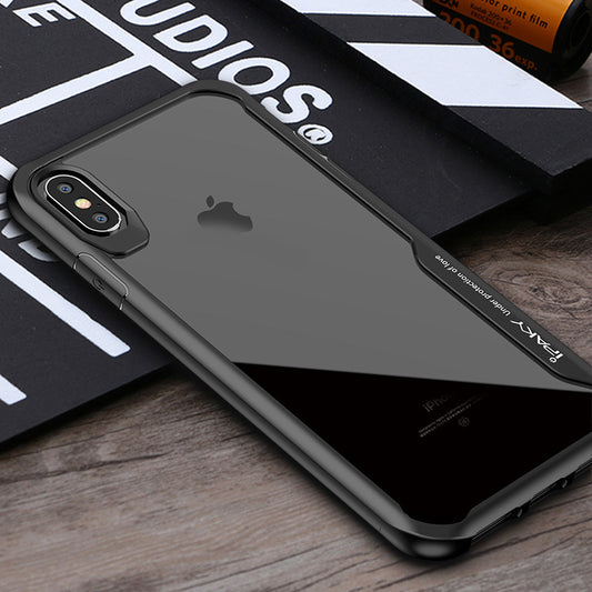IPAKY Survival TPU Case für Apple iPhone XS MAX Robust Transparent