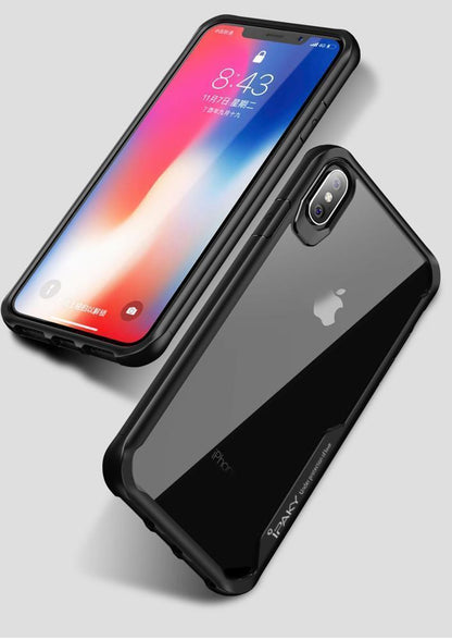 IPAKY Survival TPU Case für Apple iPhone XS MAX Robust Transparent
