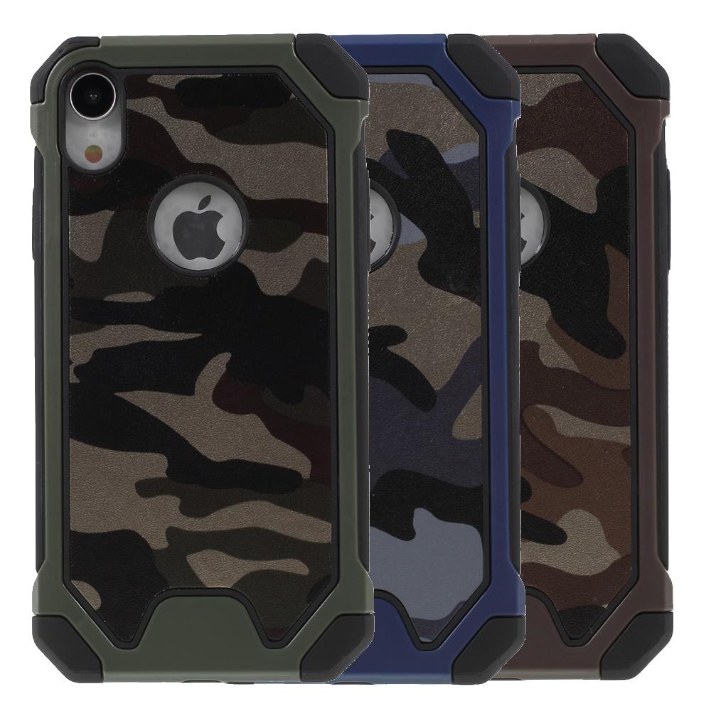 Outdoor Case für Apple iPhone XR TPU Hybrid Camouflage