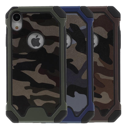 Outdoor Case für Apple iPhone XR TPU Hybrid Camouflage
