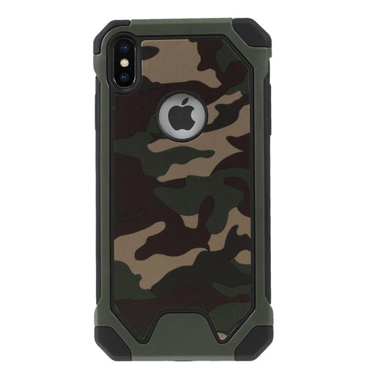 Outdoor Case für Apple iPhone XS MAX TPU Hybrid Camouflage