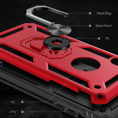 Outdoor Case für Apple iPhone XR TPU PC Hybrid Sergeant Armor Metall Ring Hülle