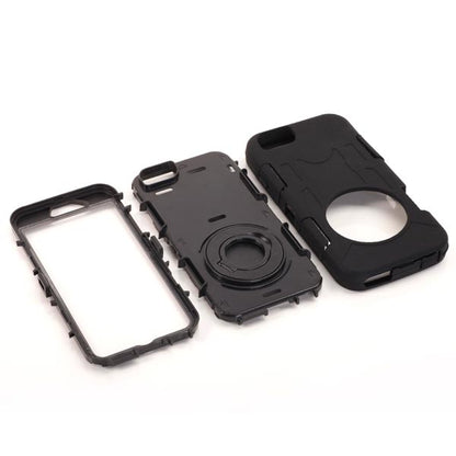 Outdoor Case für Apple iPhone 6 6S Silikon Shookproof Ring Kickstand