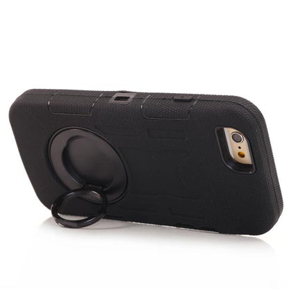 Outdoor Case für Apple iPhone 6 6S Silikon Shookproof Ring Kickstand