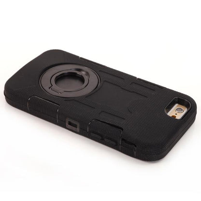 Outdoor Case für Apple iPhone 6 6S Silikon Shookproof Ring Kickstand