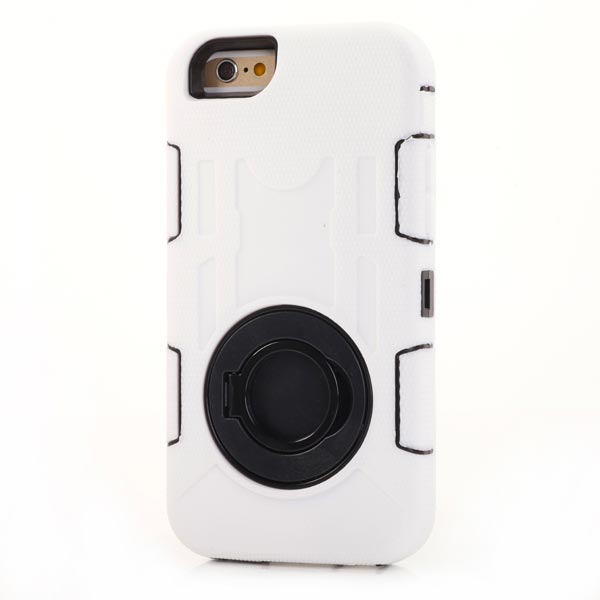Outdoor Case für Apple iPhone 6 6S Silikon Shookproof Ring Kickstand