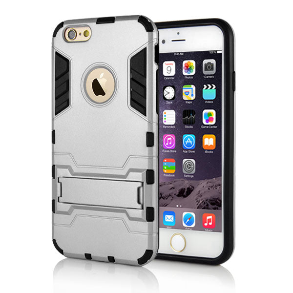 Outdoor Case für Apple iPhone 6 6S Silikon Hybrid Fashion Stand