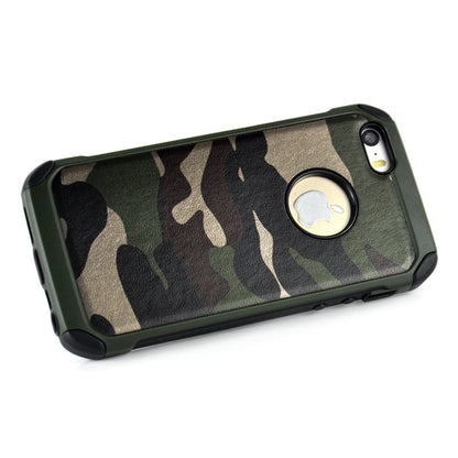 Outdoor Case für Apple iPhone SE 5 5S TPU Hybrid Camouflage