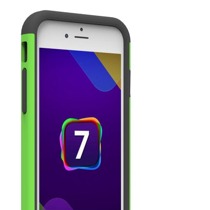 Outdoor Hülle für Apple iPhone 8 7 Silikon Hybrid Panzer Case Stoßfest Trekking