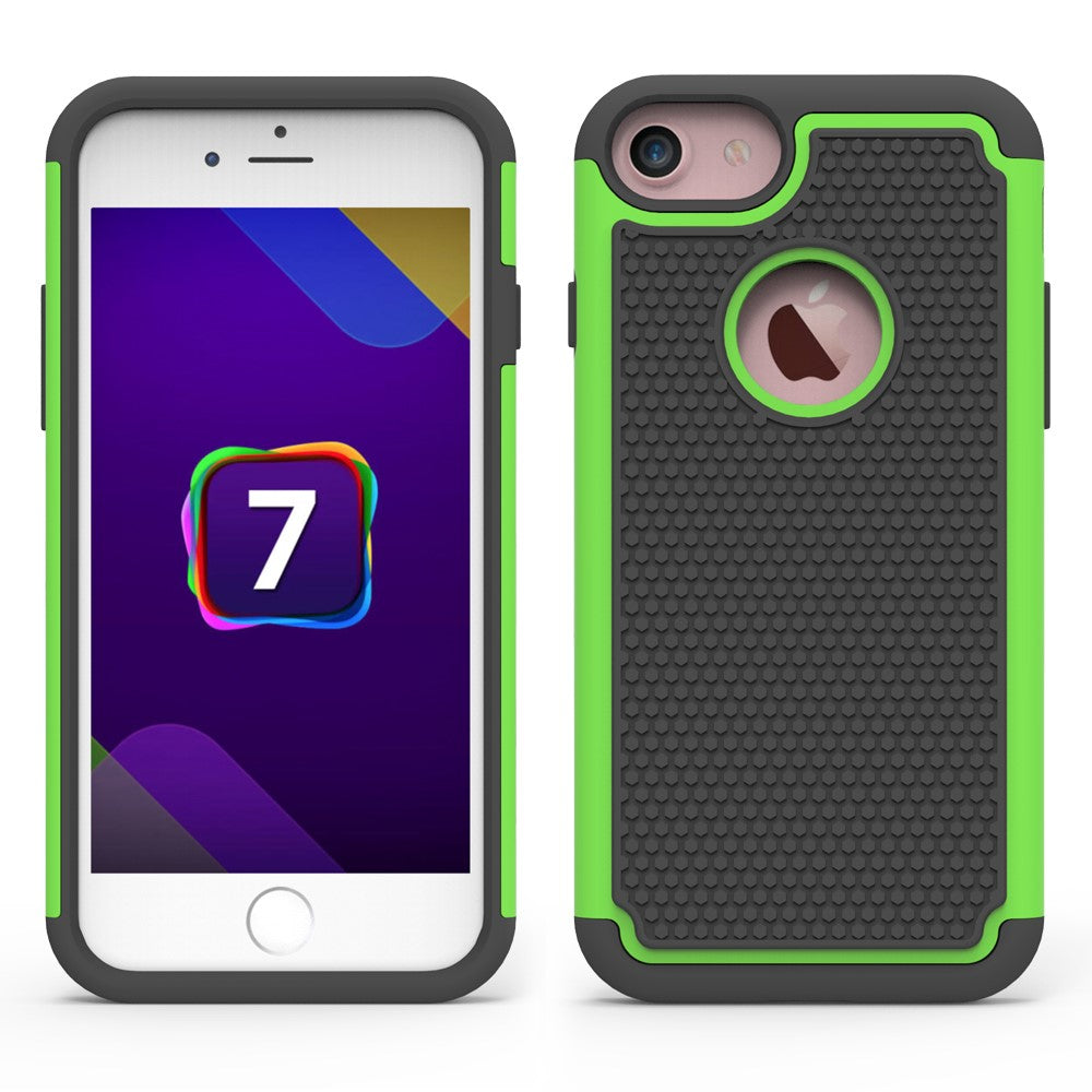 Outdoor Hülle für Apple iPhone 8 7 Silikon Hybrid Panzer Case Stoßfest Trekking