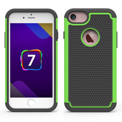 Outdoor Hülle für Apple iPhone 8 7 Silikon Hybrid Panzer Case Stoßfest Trekking