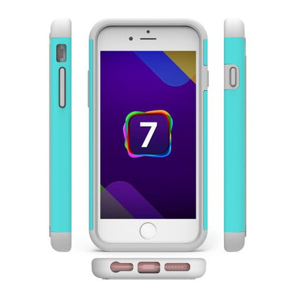 Outdoor Hülle für Apple iPhone 8 7 Silikon Hybrid Panzer Case Stoßfest Trekking