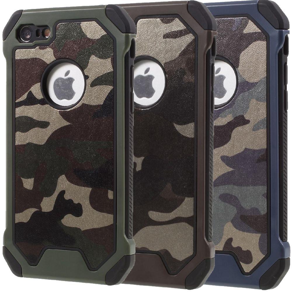 Outdoor Case für Apple iPhone 8 7 SE 2020 TPU Hybrid Camouflage