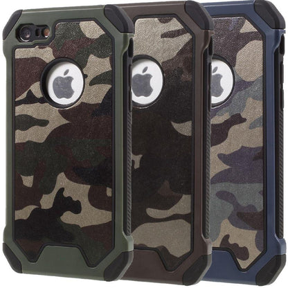 Outdoor Case für Apple iPhone 8 7 SE 2020 TPU Hybrid Camouflage
