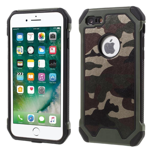 Outdoor Case für Apple iPhone 8 7 SE 2020 TPU Hybrid Camouflage