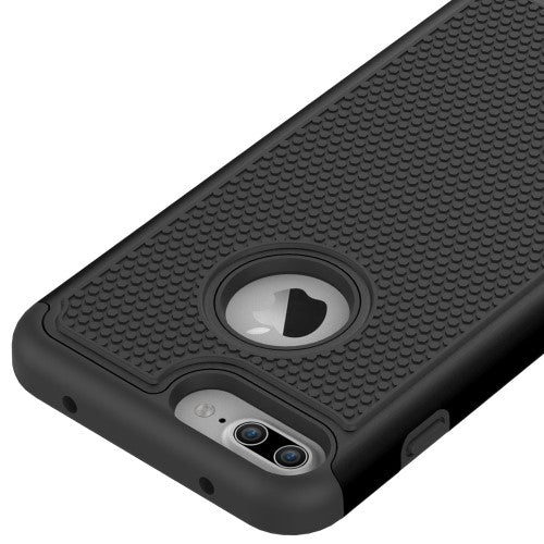 Outdoor Case für Apple iPhone 8 PLUS 7 PLUS Silikon Hybrid Football Grain