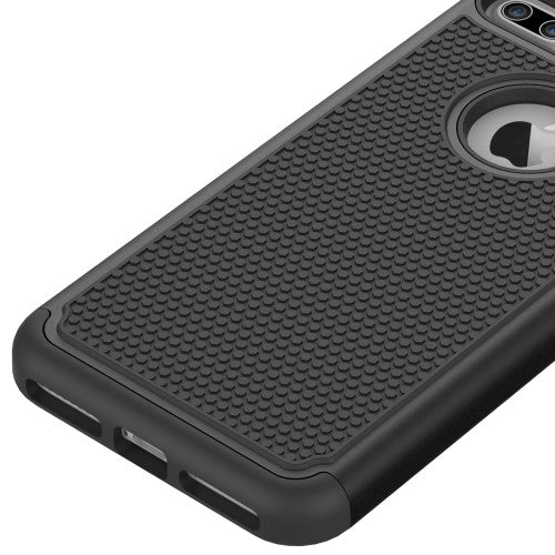 Outdoor Case für Apple iPhone 8 PLUS 7 PLUS Silikon Hybrid Football Grain