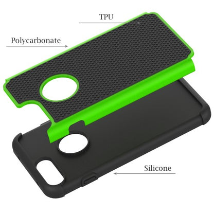 Outdoor Case für Apple iPhone 8 PLUS 7 PLUS Silikon Hybrid Football Grain