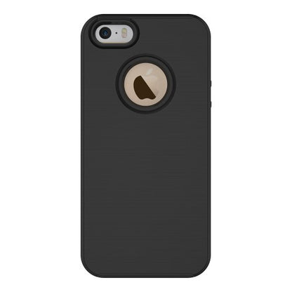 TPU PC Hybrid Case für Apple iPhone SE 5 5S Brushed Look