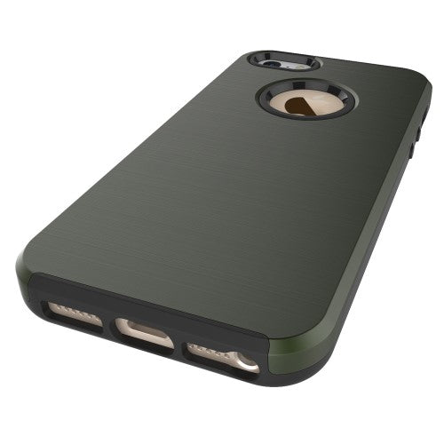 TPU PC Hybrid Case für Apple iPhone SE 5 5S Brushed Look