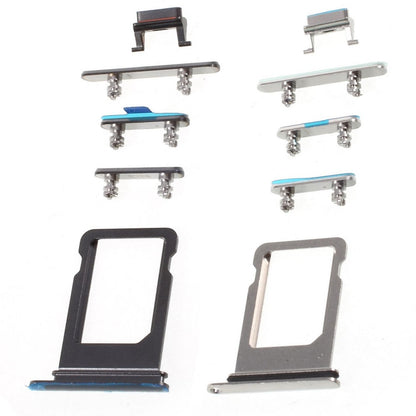 Sim Tray + Button Set für Apple iPhone X Mute Power Volume Tasten Halter Slot