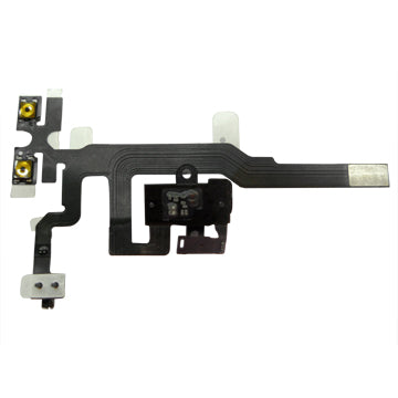 Audiobuchse für Apple iPhone 4S Kopfhörer Flex Kabel mit Lautstärkeregler und Stummschalter