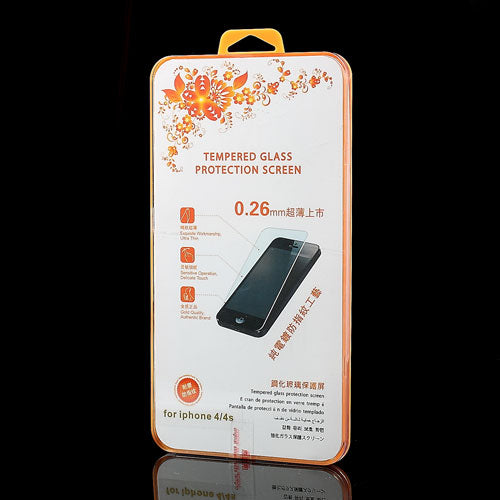Apple iPhone 4 4S Schutzglas Folie Display Tempered Glass 0,26mm 9H Film Tuch