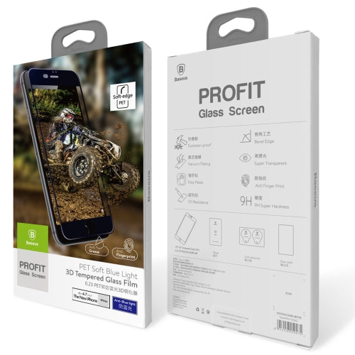 Apple iPhone 7 4.7" BASEUS Schutzglas Schutzfolie 0,23mm Full Screen 3D Soft