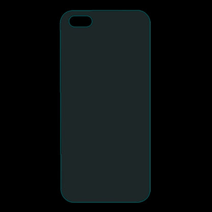 Apple iPhone SE 5 5S Schutzglas Folie Rückseite Back 0,26mm Tempered Glass Film