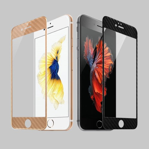 Apple iPhone 7 4.7" WUW 3D Schutzglas Full Coverage Carbon Optik Protector Film