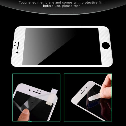 Apple iPhone 7 4.7" WUW 3D Schutzglas Full Coverage Carbon Optik Protector Film