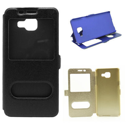 Wallet Case für Samsung Galaxy A5 A510 (2016) Dual Window View Silk Book Etui