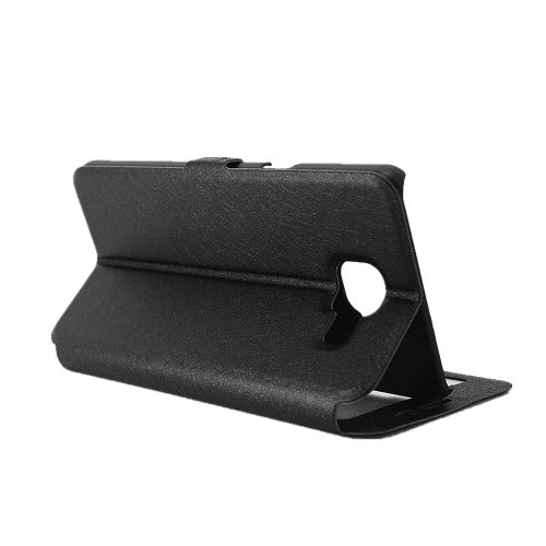Wallet Case für Samsung Galaxy A5 A510 (2016) Dual Window View Silk Book Etui