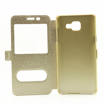 Wallet Case für Samsung Galaxy A5 A510 (2016) Dual Window View Silk Book Etui