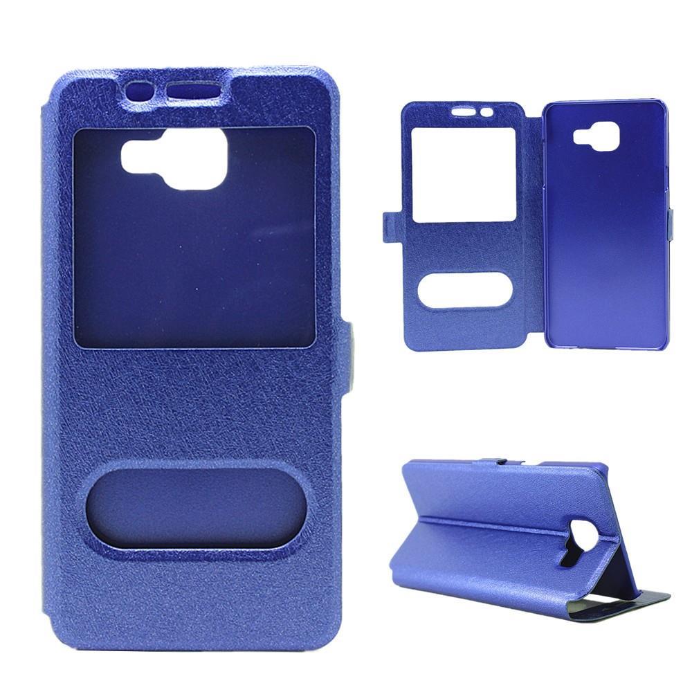 Wallet Case für Samsung Galaxy A5 A510 (2016) Dual Window View Silk Book Etui