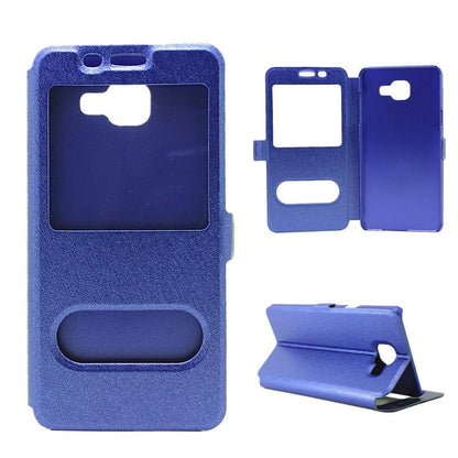 Wallet Case für Samsung Galaxy A5 A510 (2016) Dual Window View Silk Book Etui