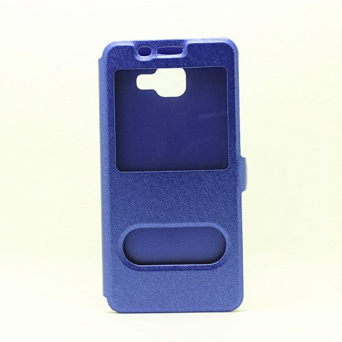 Wallet Case für Samsung Galaxy A5 A510 (2016) Dual Window View Silk Book Etui