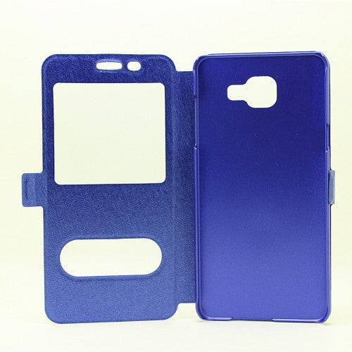 Wallet Case für Samsung Galaxy A5 A510 (2016) Dual Window View Silk Book Etui