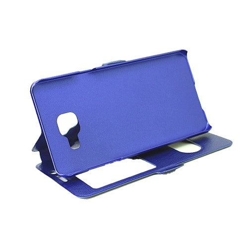 Wallet Case für Samsung Galaxy A5 A510 (2016) Dual Window View Silk Book Etui