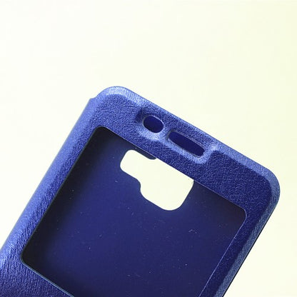 Wallet Case für Samsung Galaxy A5 A510 (2016) Dual Window View Silk Book Etui