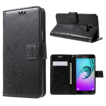 Wallet Case für Samsung Galaxy A5 A510 (2016) Butterfly Flower Motiv